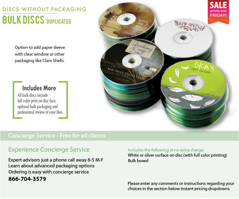 Duplicated CDs in Bulk